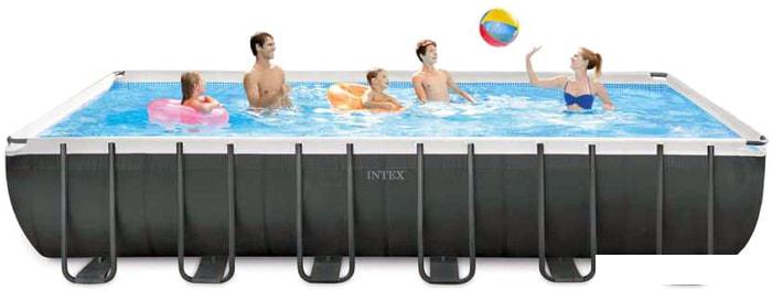 Каркасный бассейн Intex Ultra Frame (732х366х132) (фильтр 7900 л/ч) - фото