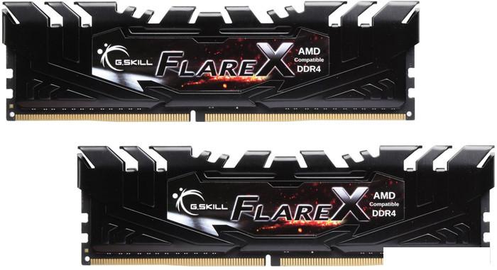 Оперативная память G.Skill Flare X 2x16GB DDR4 PC4-25600 F4-3200C16D-32GFX - фото
