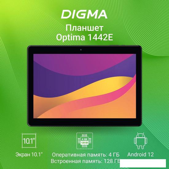 Планшет Digma Optima 1442E 4G (черный) - фото