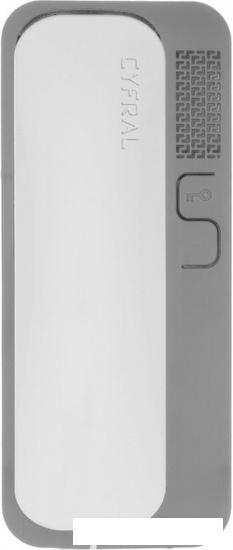 Абонентское аудиоустройство Cyfral Unifon Smart D (серый, с белой трубкой) - фото