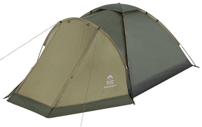 Треккинговая палатка Jungle Camp Toronto 4 (оливковый) - фото