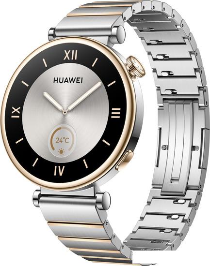 Умные часы Huawei Watch GT 4 41 мм (серебристо-золотой) - фото