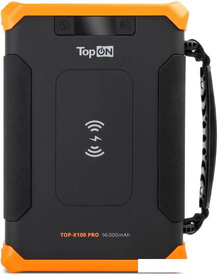 Портативная зарядная станция TopON TOP-X100 PRO (черный/оранжевый) - фото