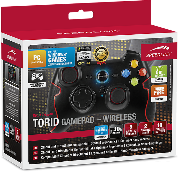 Геймпад SPEEDLINK Torid Gamepad Wireless [SL-6576-BK-02] - фото
