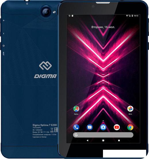 Планшет Digma Optima 7 E200 3G (синий) - фото
