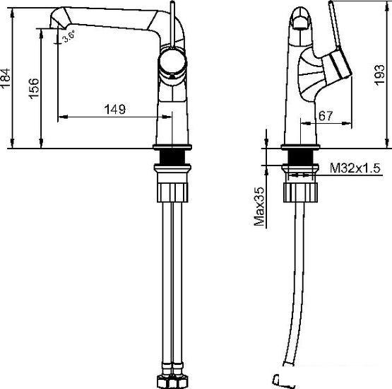 Смеситель Maxonor PL1094-8 - фото