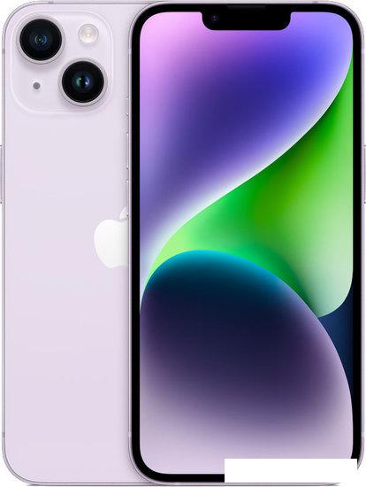 Смартфон Apple iPhone 14 Dual SIM 256GB (фиолетовый) - фото