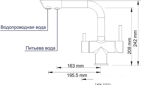 Смеситель Wasserkraft A8017 - фото