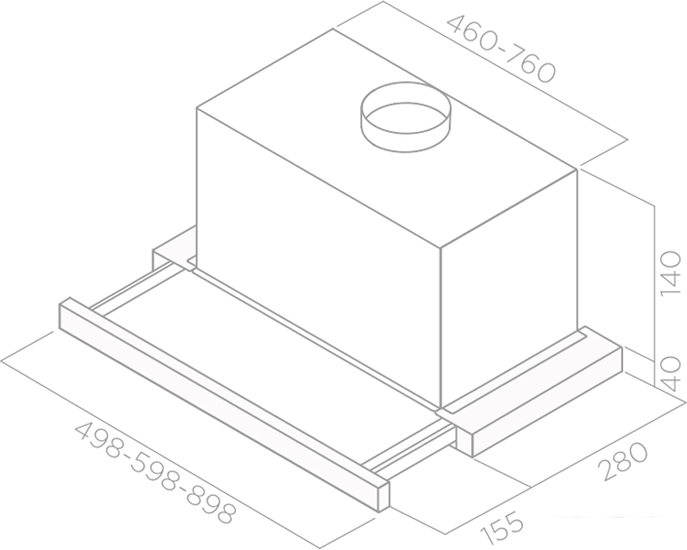 Кухонная вытяжка Elica Elite 14 Lux GRVT/A/60 (PRF0098874) - фото