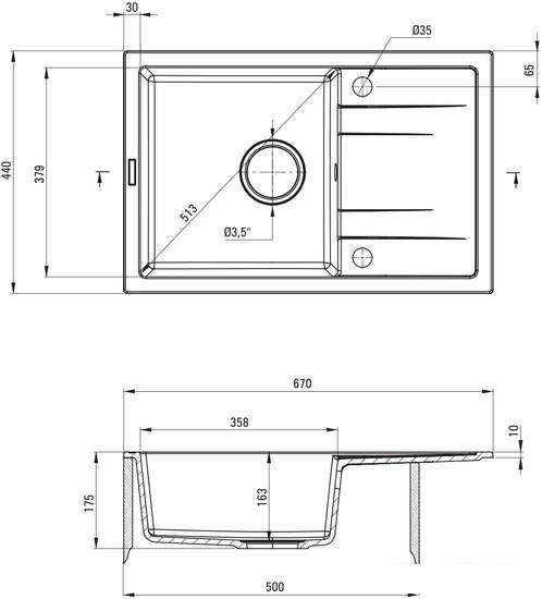 Кухонная мойка Deante ZRC 2113 - фото