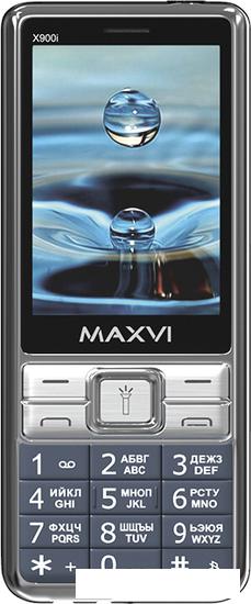 Кнопочный телефон Maxvi X900i (маренго) - фото