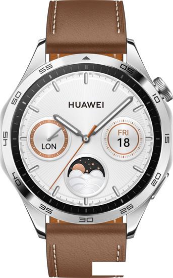 Умные часы Huawei Watch GT 4 46 мм (коричневый) - фото