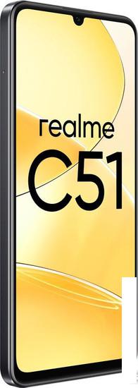 Смартфон Realme C51 RMX3830 4GB/128GB (угольно-черный) - фото