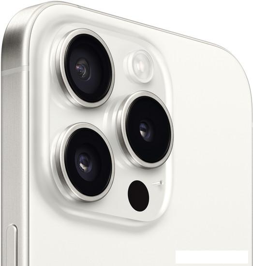 Смартфон Apple iPhone 15 Pro 128GB (белый титан) - фото