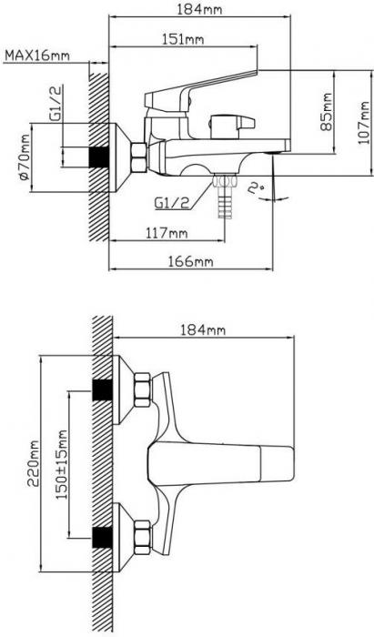 Комплект смесителей AV Engineering AVWIN3-A165-130 - фото