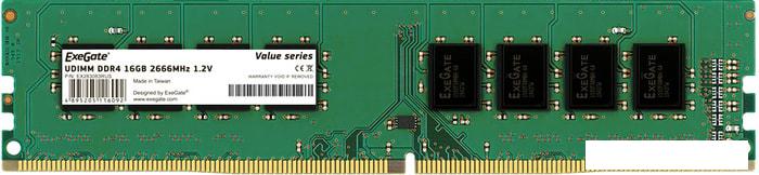 Оперативная память ExeGate 16GB DDR4 PC4-21300 EX283083RUS - фото