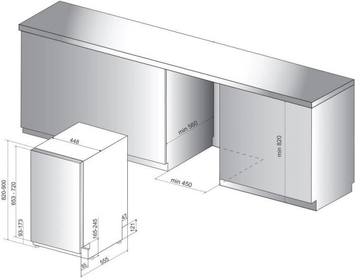 Посудомоечная машина Hotpoint-Ariston HSIO 3O23 WFE - фото