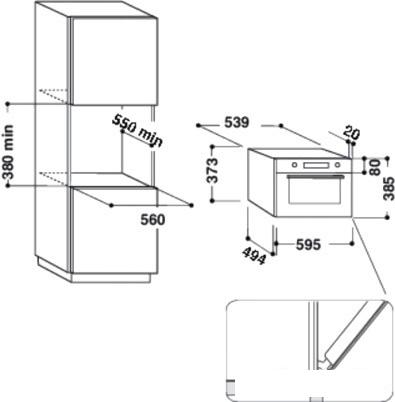 Микроволновая печь Whirlpool AMW 730 IX - фото