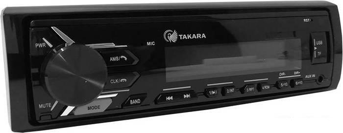 USB-магнитола Takara TFP-370BT Red - фото