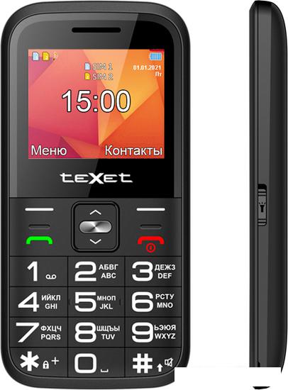 Мобильный телефон TeXet TM-B418 (черный) - фото