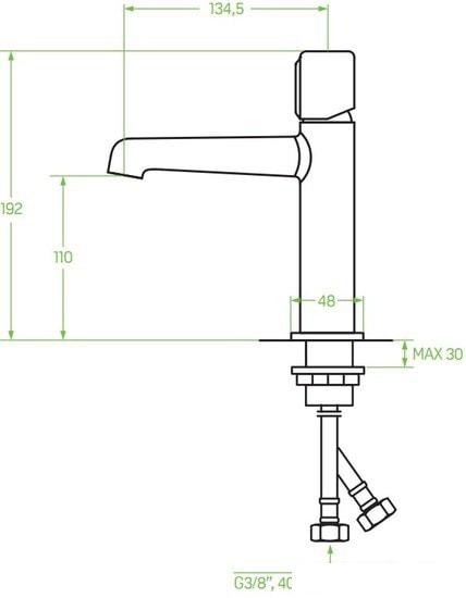 Смеситель Laveo Pretto BAO 722D - фото