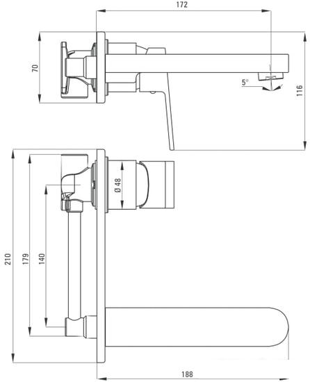 Смеситель Deante Alpinia BGA 054L - фото