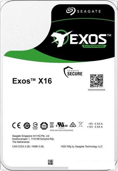 Жесткий диск Seagate Exos X16 12TB ST12000NM002G - фото