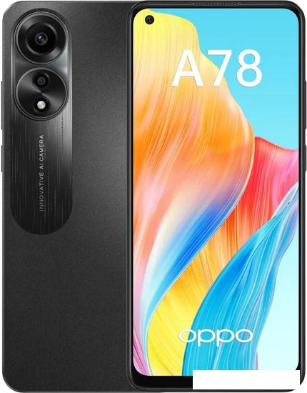 Смартфон Oppo A78 CPH2565 8GB/128GB международная версия (черный) - фото