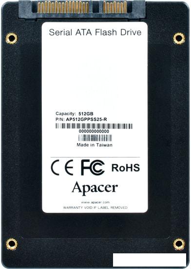 SSD Apacer PPSS25 512GB AP512GPPSS25-R - фото