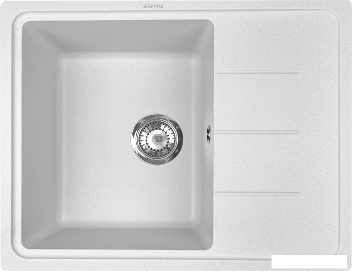 Кухонная мойка ZorG Torino 62 (белый камень) - фото
