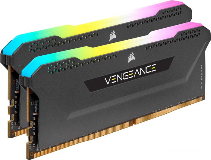 Оперативная память Corsair Vengeance RGB PRO SL 2x8GB DDR4 PC4-28800 CMH16GX4M2D3600C18 - фото