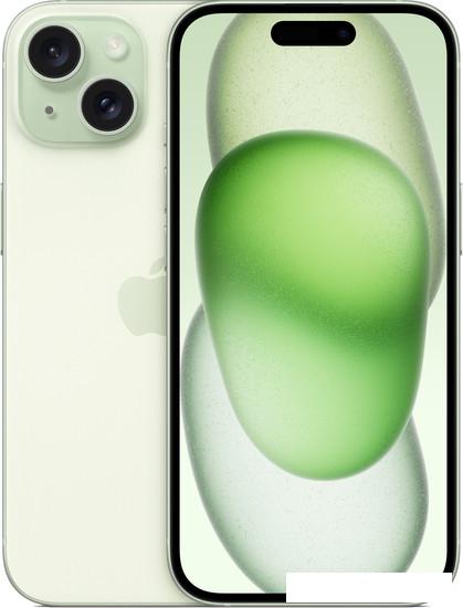 Смартфон Apple iPhone 15 Dual SIM 128GB (зеленый) - фото