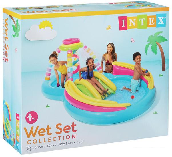 Игровой центр  Intex Rainbow Funnel Play Center 56137NP (295x191x109) - фото