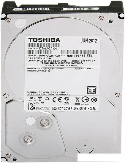 Жесткий диск Toshiba DT01ACA 3TB (DT01ACA300) - фото