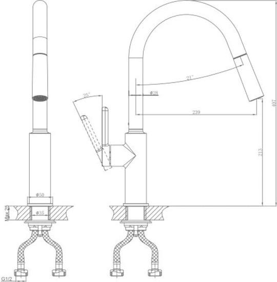 Смеситель A-Five A5-0525 - фото