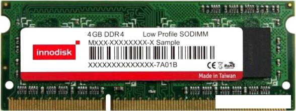 Оперативная память Innodisk 4ГБ DDR4 2400 МГц M4SS-4GSS3C0J-E - фото