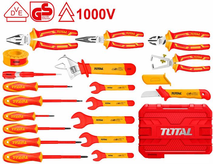 Универсальный набор инструментов Total THKITH1901 (19 предметов) - фото