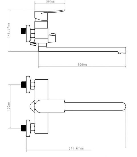 Смеситель Econoce EC0282WT - фото