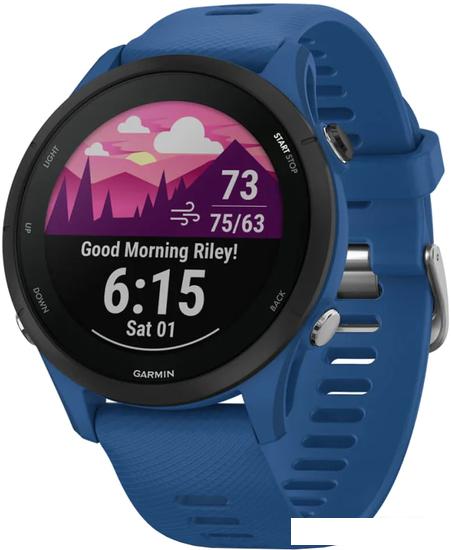 Умные часы Garmin Forerunner 255 46 мм (темно-синий/черный) - фото