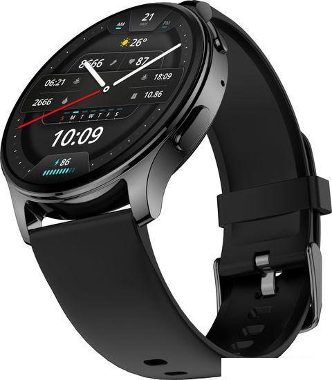 Умные часы Amazfit POP 3R (черный, с силиконовым ремешком) - фото