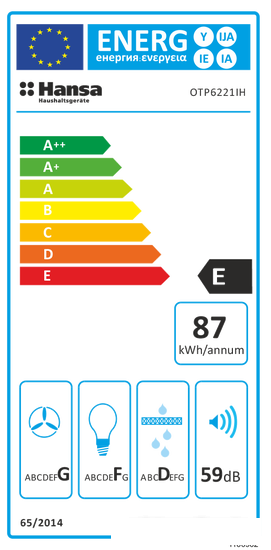 Кухонная вытяжка Hansa OTP6221IH - фото