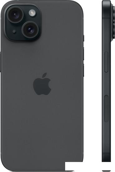 Смартфон Apple iPhone 15 256GB (черный) - фото