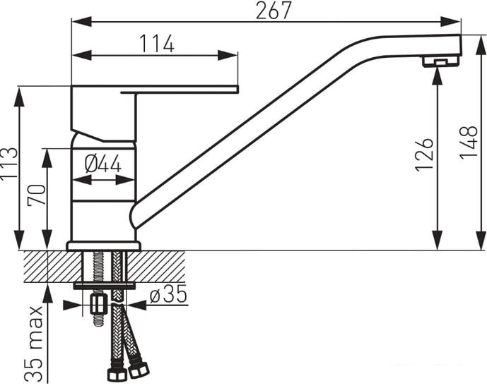 Смеситель Ferro Algeo BAG4A - фото