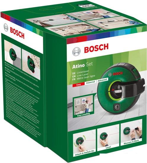 Лазерный нивелир Bosch Atino Set 0603663A01 (6 гелевых вкладышей) - фото