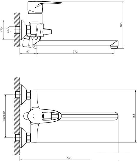 Смеситель Decoroom DR70043 - фото