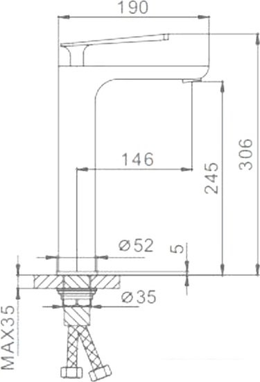 Смеситель FRAP H52 F1052-56 - фото