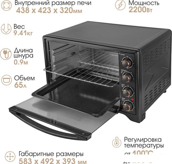 Мини-печь Endever Danko 4066 (черный) - фото