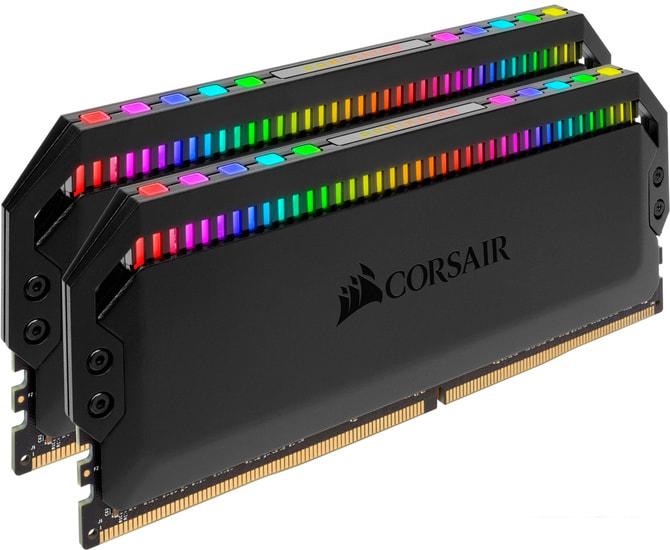 Оперативная память Corsair Dominator Platinum RGB 2x8GB DDR4 PC4-28800 CMT16GX4M2C3600C18 - фото