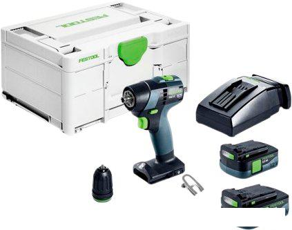 Дрель-шуруповерт Festool TXS 12 2.5-Plus 576873 (с 2-мя АКБ, кейс) - фото