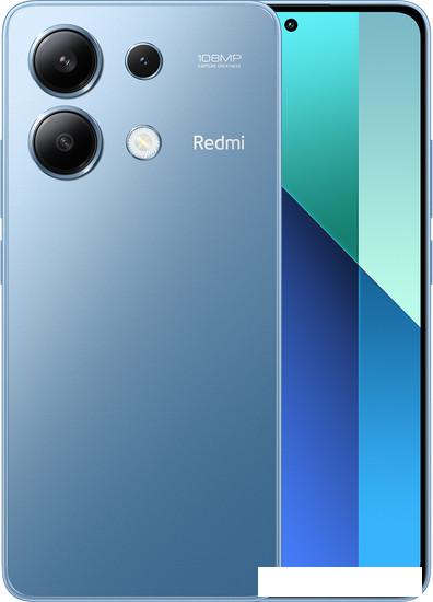 Смартфон Xiaomi Redmi Note 13 8GB/128GB с NFC международная версия (ледяной синий) - фото